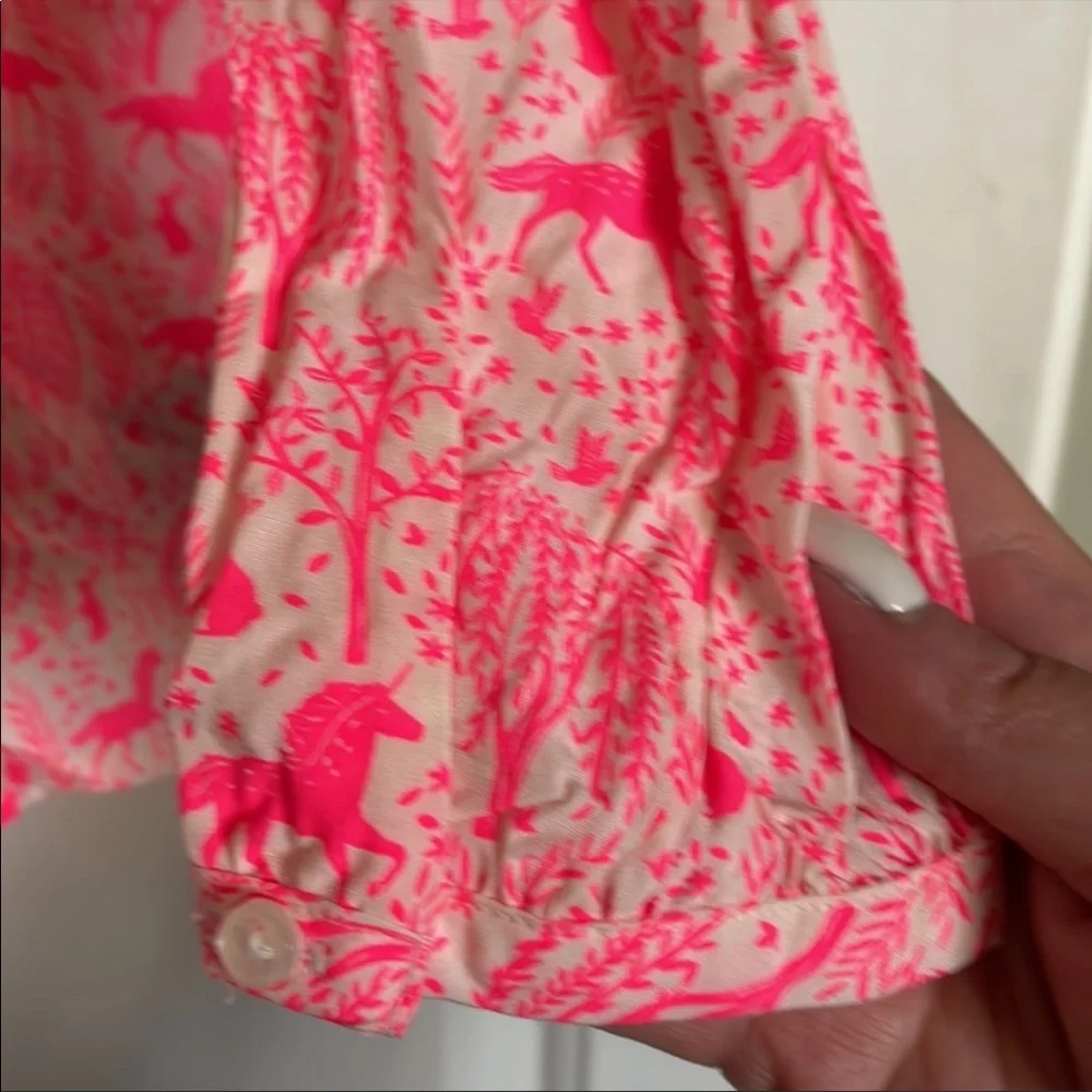GAP x Sarah Jessica Parker unicorn blouse sz L NWT
